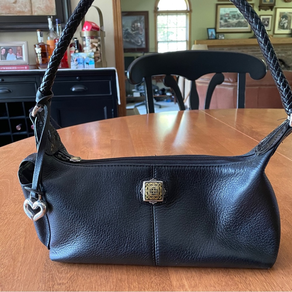 Brighton Black Leather Women's Shoulder Bag